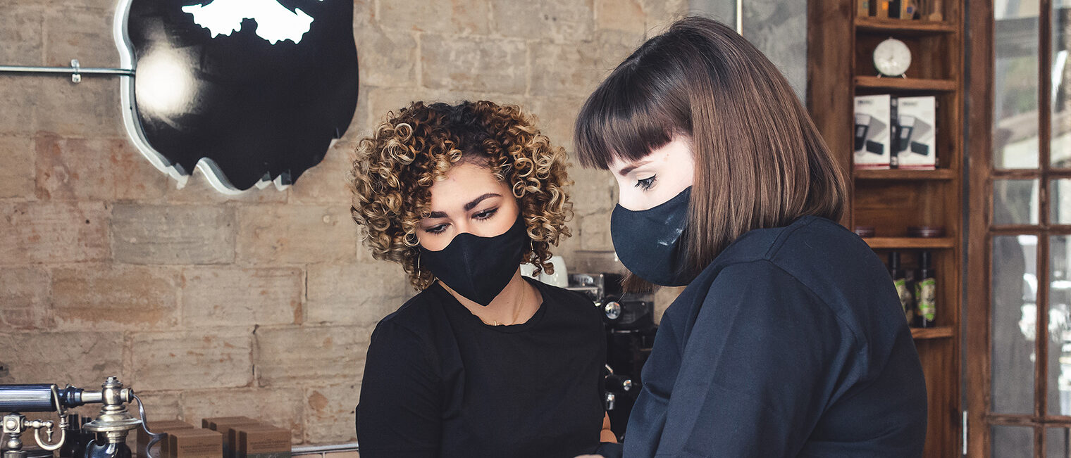 Friseur Maske