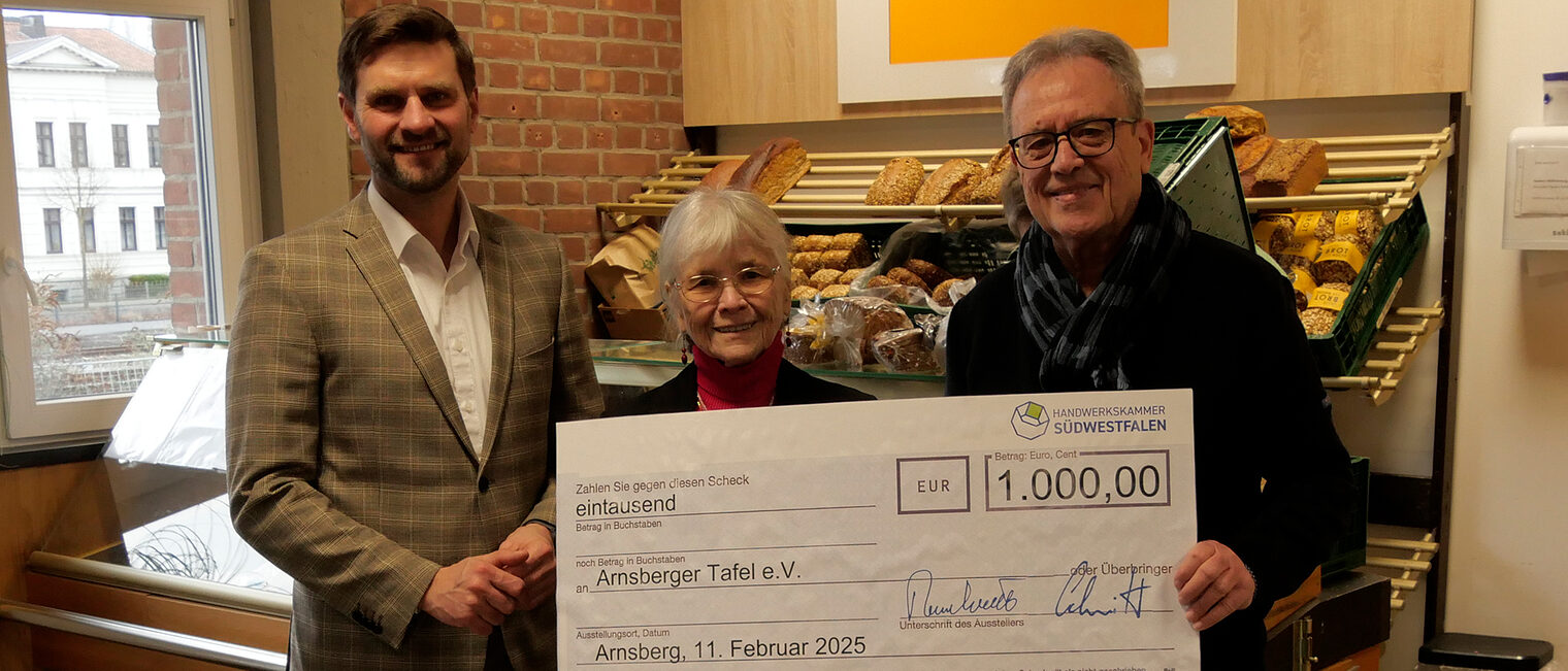 Spendenübergabe Tafel Arnsberg