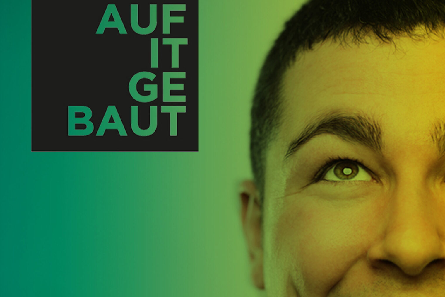 Das Logo des Wettbewerbs "Auf IT gebaut" 2025.
