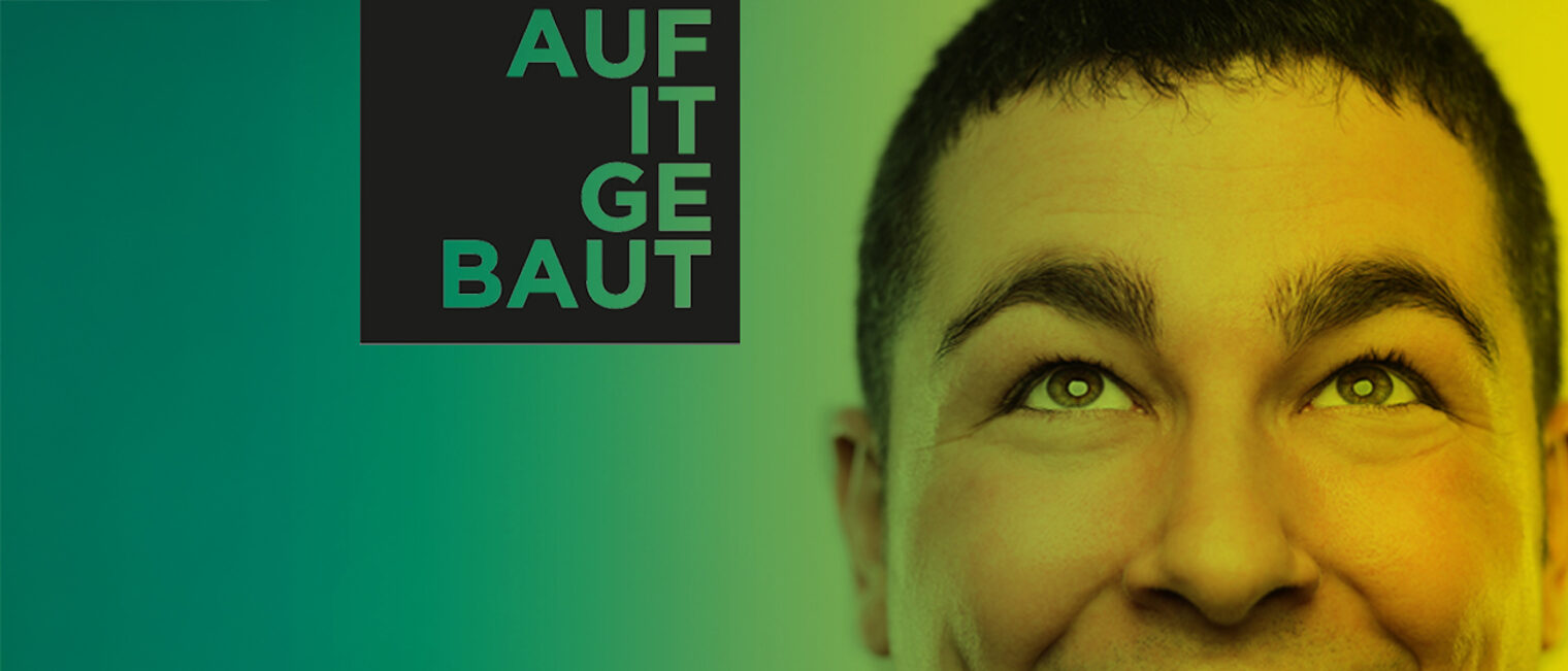 Wettbewerb "Auf IT gebaut" Das Logo des Wettbewerbs "Auf IT gebaut" 2025.