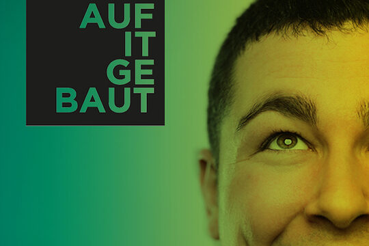Das Logo des Wettbewerbs "Auf IT gebaut" 2025.