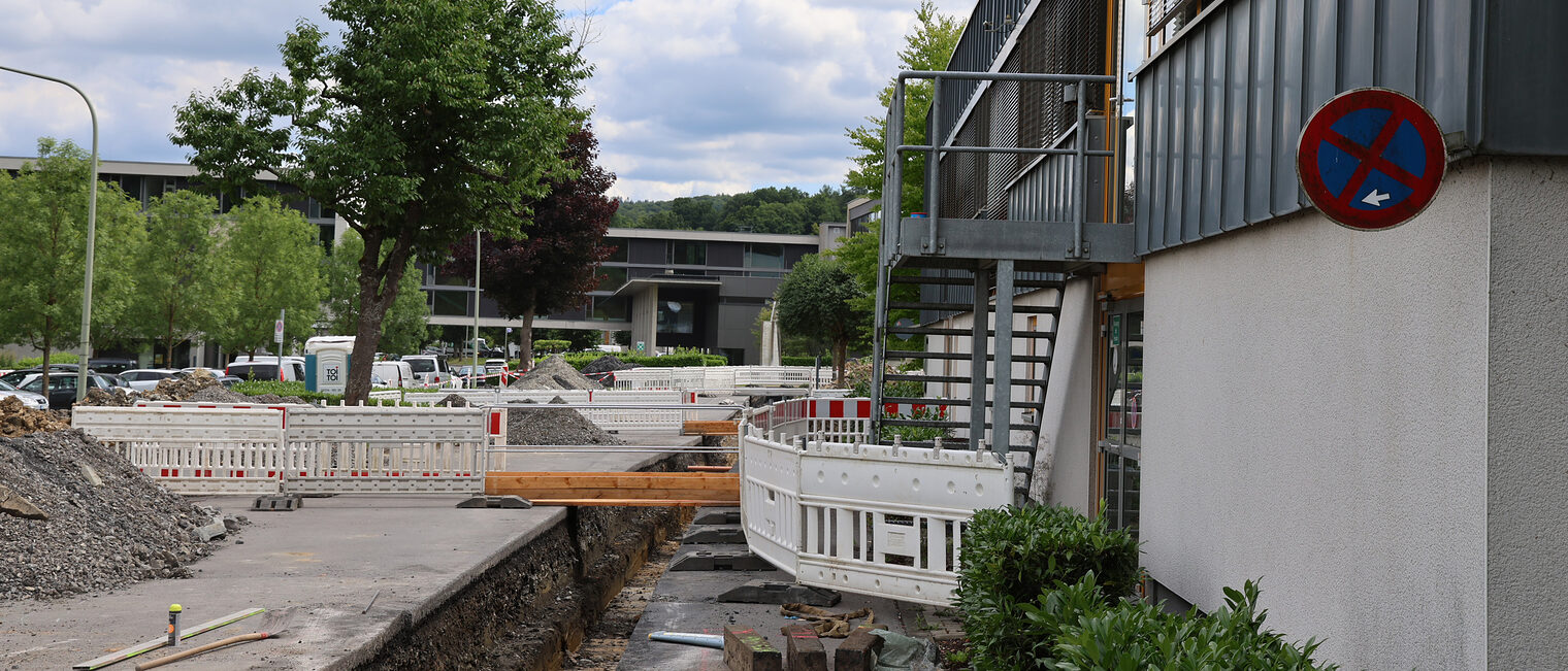 Arbeiten für den Neubau der Tischlerwerkstatt am bbz Arnsberg