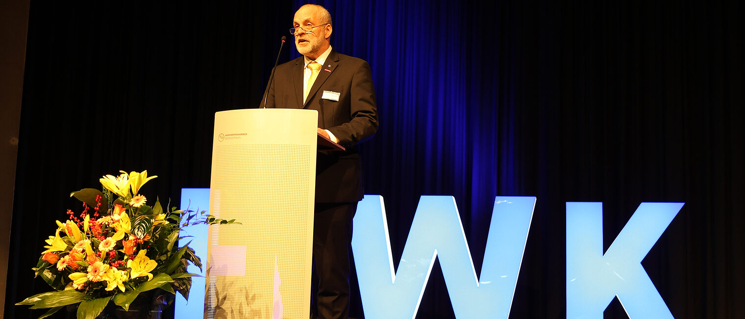 Rede von HwK-Präsident Jochen Renfordt.